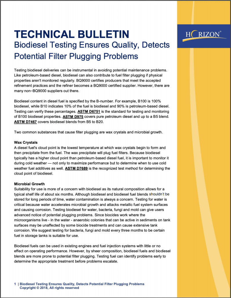Monitor Biodiesel Content with FAME Testing | POLARIS Laboratories®